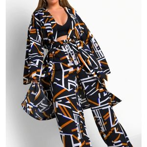 All In Long Sleeve Kimono/All In Wide Leg Pants-Set/Worn once